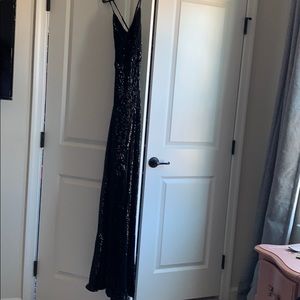 Black sequin dress
